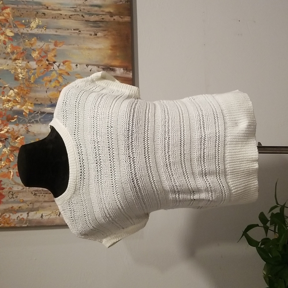 LOFT Knit Cream Sweater, size M - Picture 6 of 12